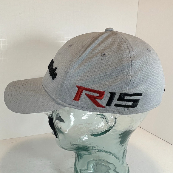 TaylorMade AeroBurner R15 Hat Gray S/M Flex Fit Fitted Golf Cap New Era - Picture 3 of 8